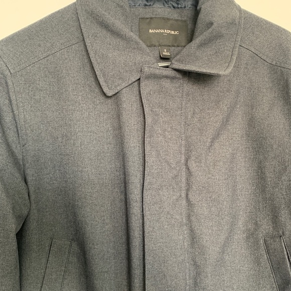 Banana Republic Grey Trench Coat (size S) - Picture 7 of 8